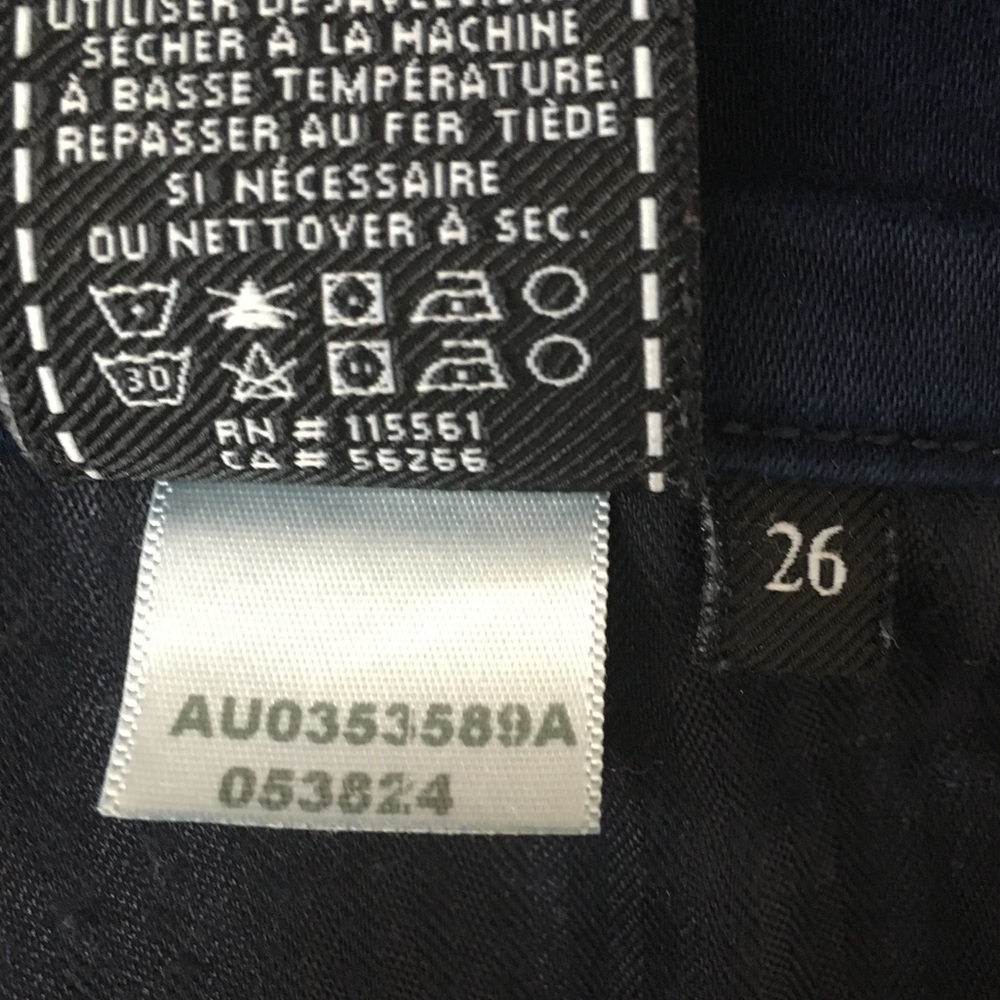 7 For All Mankind The Mid Rise Skinny Pants in Deep Blue - Picture 10 of 11